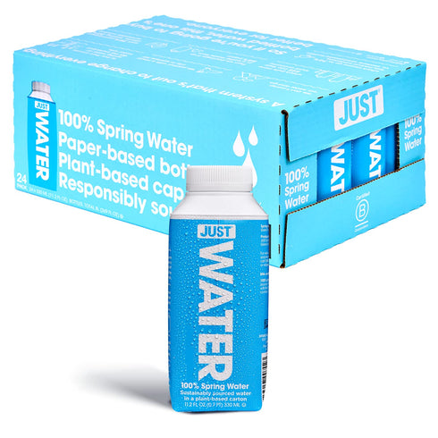 JUST Water - 100% Spring Water, Naturally Alkaline, 8.0 pH - Plant-Based,