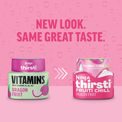 Pack, 17, 12oz 3 Pack, WCFV4 Ninja Thirsti Flavored Water Drops, FRUITI CHILL Variety Bold Fruit Flavor, Sparkling