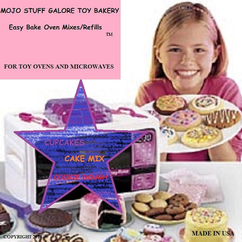 Mojo's Easy Bake Oven Mixes | 6 Pack Refill Kit for Cupcake, Brownie, and Cookie | 15.7 oz Play Mixes