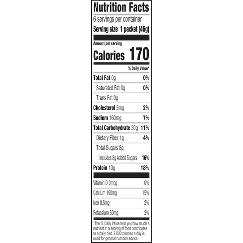 Cream of Wheat 1.6 6 Packets (Pack 6) Instant High Protein Hot Cereal, Maple Brown Sugar, Ounce