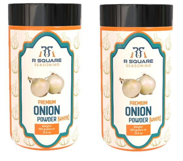 R SQUARE SEASONING White Onion Powder, 100% Raw, Sourced from India 800gm (pack of 2)