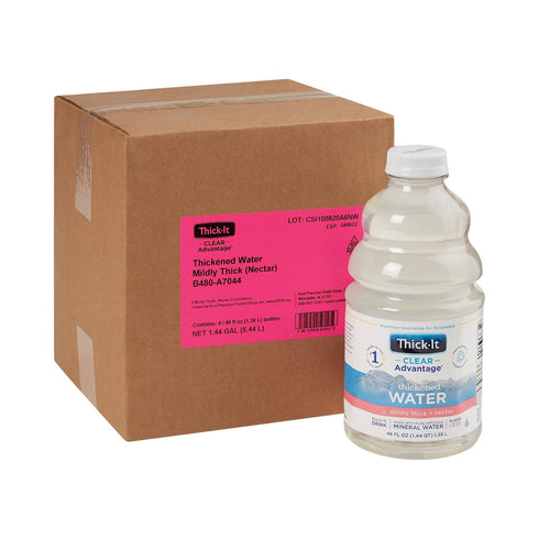 46 oz Thick-It Clear Advantage Mildy Thick Water, Nectar Consistency, Ready-to-Drink, Digestible Swallowing Aid