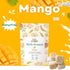 (3-Pack, 1.76 oz Juju-Oops Freeze-Dried Mango Mylk Crunch Vegan Soy Milk Fruit Bites with Real Mango Pieces | Healthy