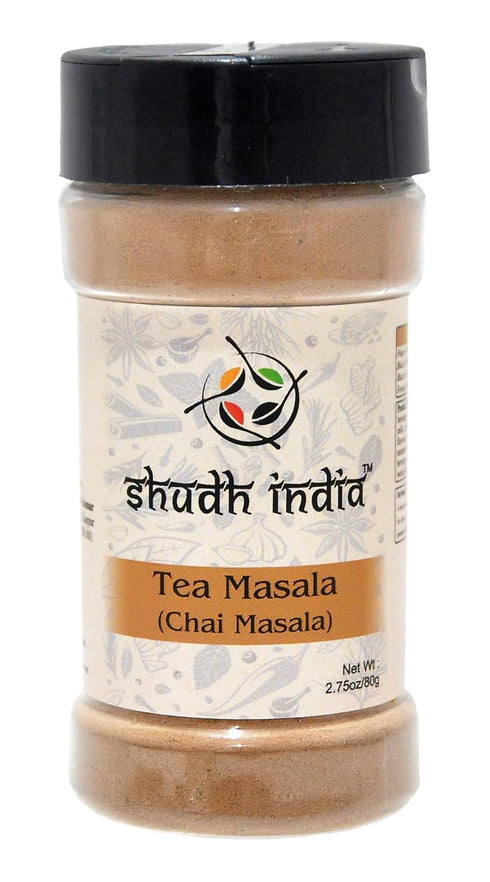 Shudh India Tea (Chai) Masala Indian Spice Blend - All Natural, Vegan, Gluten Friendly Ingredients
