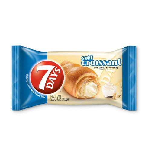 7 Days 7Days Soft Croissant, Vanilla (Pack of 12)