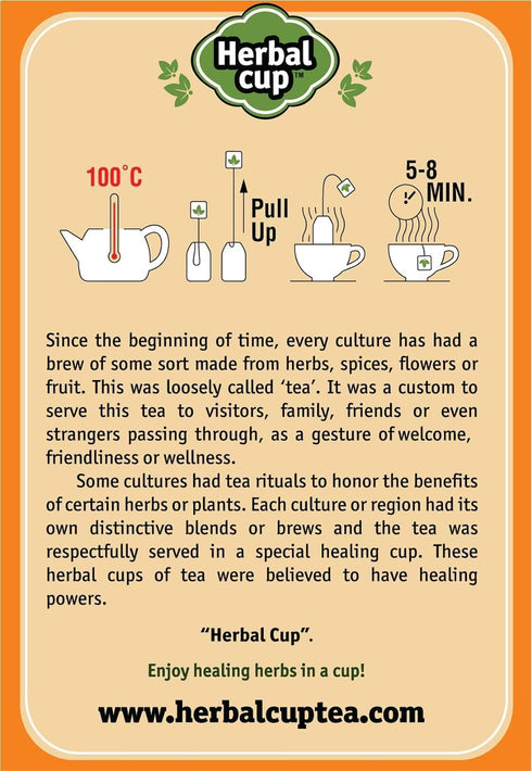 Herbal Cup Ayurveda Turmeric Tea, Organic Cinnamon Moringa, No Caffeine Herbal Supplement, 16 Count