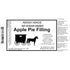 Amish Buggy 32 Oz Amish Pie Filling - TWO Jars (Apple No Sugar Added)