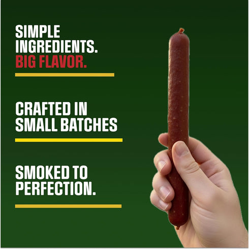 6 Count Little Joeys Jalapeno Beef Snack Sticks Box High Protein Meat Snacks for Adults & Kids Keto Friendly, Low Carb