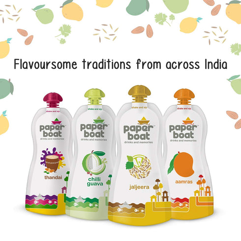 NWIL (Pack 6, 200ml Paper Boat Aam Panna, Mango Drink, Tangy and Sweet Taste, No Added Preservatives and Colours