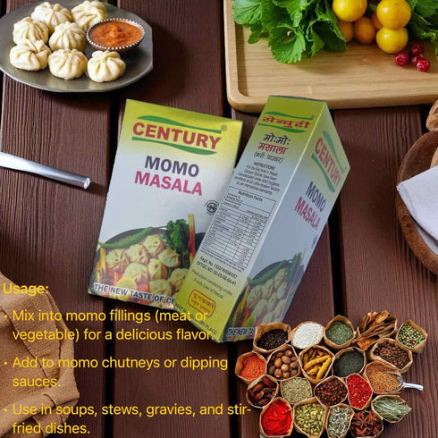 Pack 3 150 Century MOMO Masala Made in Nepal of Pcs Chinese Dumpling Spices gm Net