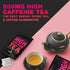 200mg Pack 14 High Caffeine Tea - Highly Caffeinated Passion Fruit Black Tea - Natural Blend, High Energy Tea, Coffee