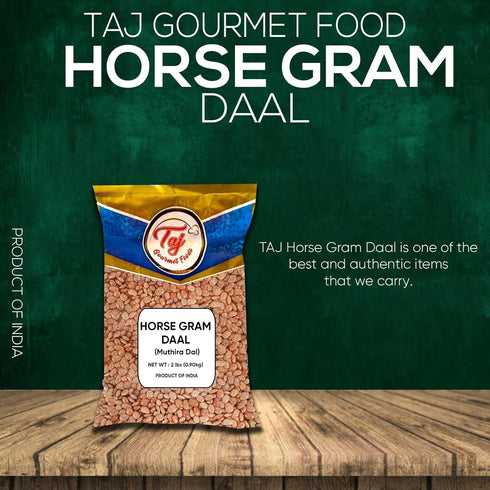 TAJ Gourmet Foods 2lbs (908g) TAJ Horse Gram, Muthira Seeds (Kulith, Kulthi Beans)
