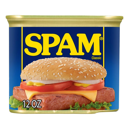 12 oz (12 Pack) SPAM Classic, SPAM Canned Meat, Can