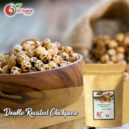3 NY Spice Shop Yellow Double Roasted Chickpeas - Pound Crispy Crunchy Dried Chickpeas Roasted - Bulk Healthy Snacks
