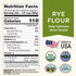 5 lb Organic Rye Flour - Non-GMO, USDA Organic, Vegan, For Baking Sourdough, Bread, and More! Grown In USA, Farmed From