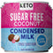 Keto Sugar Free Condensed Milk (6 Packs) Vegan Coconut Condensed Milk -