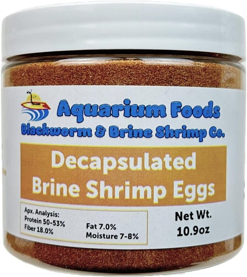 Aquatic Foods Inc. Babies10.9oz Decapsulated Brine Shrimp Eggs, Non Hatching Shell Free Artemia Cysts. These Eggs Ready