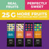 0.88 oz 36 Fruit Snacks by Zest Delites, Fruit Leather Bars, Healthy Snacks for Adults & Kids, Vegan, Dried Apple-Based