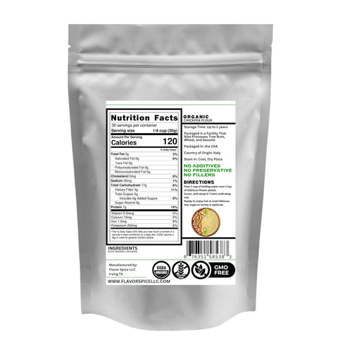 ChyTony 2IB Organic Chickpea Flour | Garbanzo Bean Flour | Gluten Free, Non GMO
