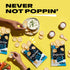 12ct 0.8oz 100 Popchips Potato Chips, Sea Salt, Single Serve Bags, Low-Calorie and Gluten Free, Salty Snacks for Adults