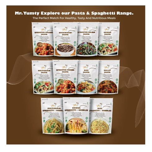 Mr. Yumty 200g Quinoa Pasta, No Wheat, No Maida, A rich source of Proteins and Fiber