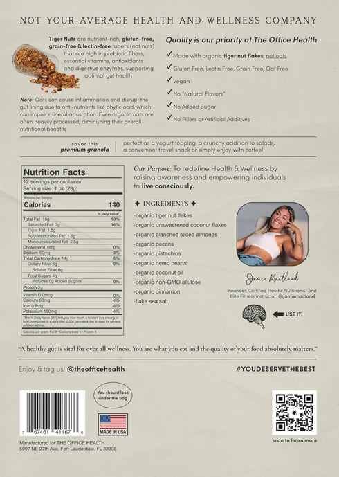 Nutritious Tiger Nut Granola - Organic & Delicious