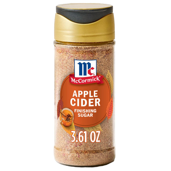 McCormick Finishing Sugar, Apple Cider, Limited Edition, Sweet Blend of Tart Apple