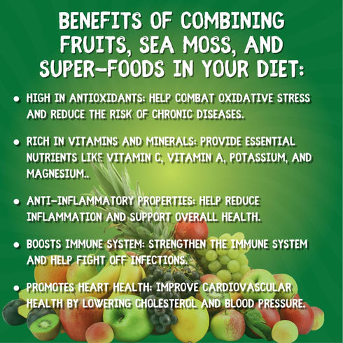 Nourish Kings All-Natural Juice with Sea Moss - Soursop Rambutan Flavor