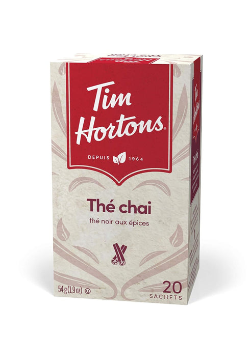 Tim Hortons Chai Tea Bags, 20 Count, 54g | 1.9oz, Imported from Canada