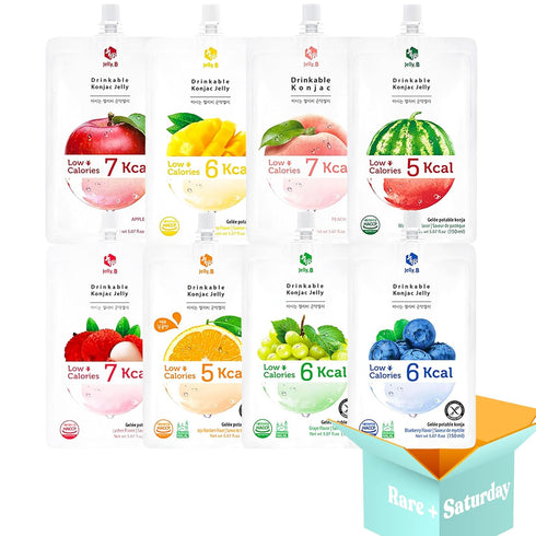 Jelly B Drinkable Konjac Jelly - Variety (8-Pack) | Korean Healthy Drink