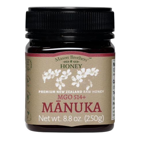 Mason Brothers Raw Manuka Honey MGO 514+ Premium Certified Monofloral New Zealand