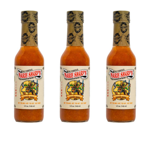 Marie Sharps Smoked Habanero Pepper Sauce, 5 oz Belizean Hot Sauce with