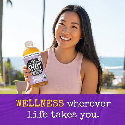 Immunity 32 oz The Twisted Shot Apple Cider Vinegar Shots with Ginger, Turmeric, Honey, Cinnamon & Cayenne | Drink