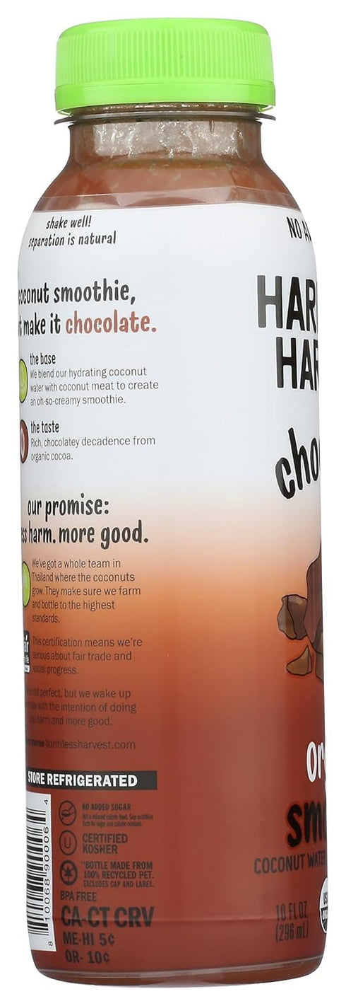 Harmless 10 Oz Harvest, Organic Chocolate Coconut Smoothie, Fl Bottle