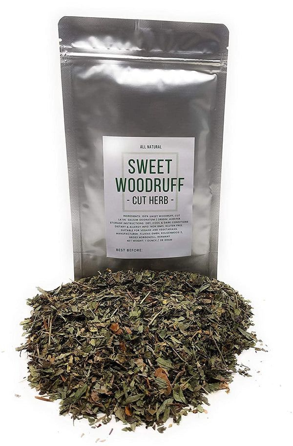 Sweet Woodruff Herb - Natural Galium Odoratum, Dried Cut - Net Weight: 1oz/28g