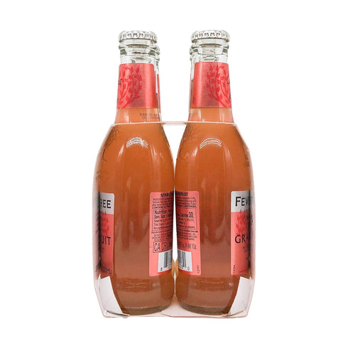 6.8 Oz (Pack 4) FEVER-TREE Sparkling Pink Grapefruit Mixer, Fl