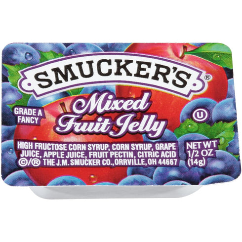 Smucker's 1/2 200 Smuckers Mixed Fruit Jelly, Ounce -- per case.