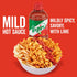 Bundle of Tajin Fruity Chamoy Sauce 15.38oz and Mild Hot Sauce 15.38oz (Pack of 2)