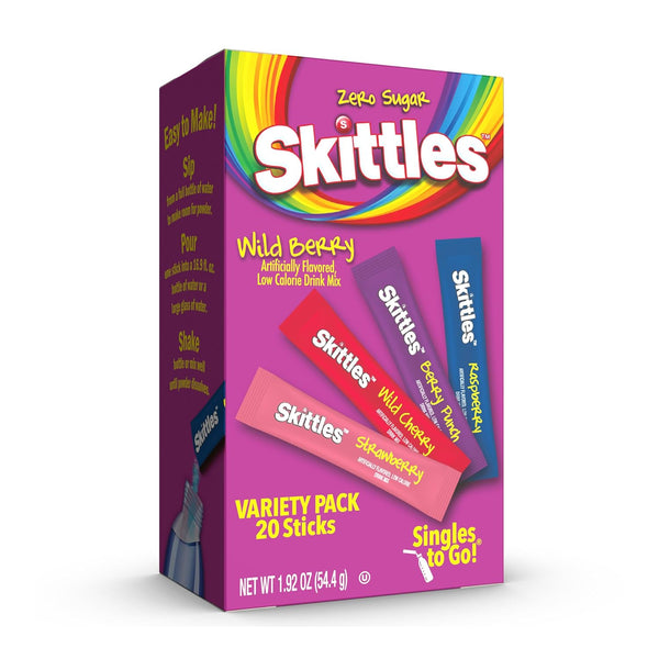 Skittles Singles To Go Variety Pack, Watertok Powdered Drink Mix, Zero Sugar,
