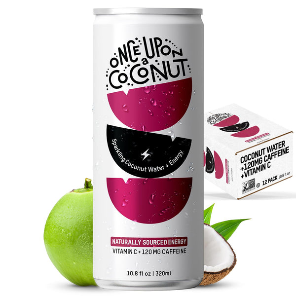Once Upon a Coconut Sparkling Coconut Water + Energy - Low Calorie