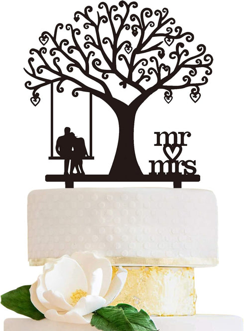 LOVENJOY Romantic Wedding Cake Topper, Gift-boxed