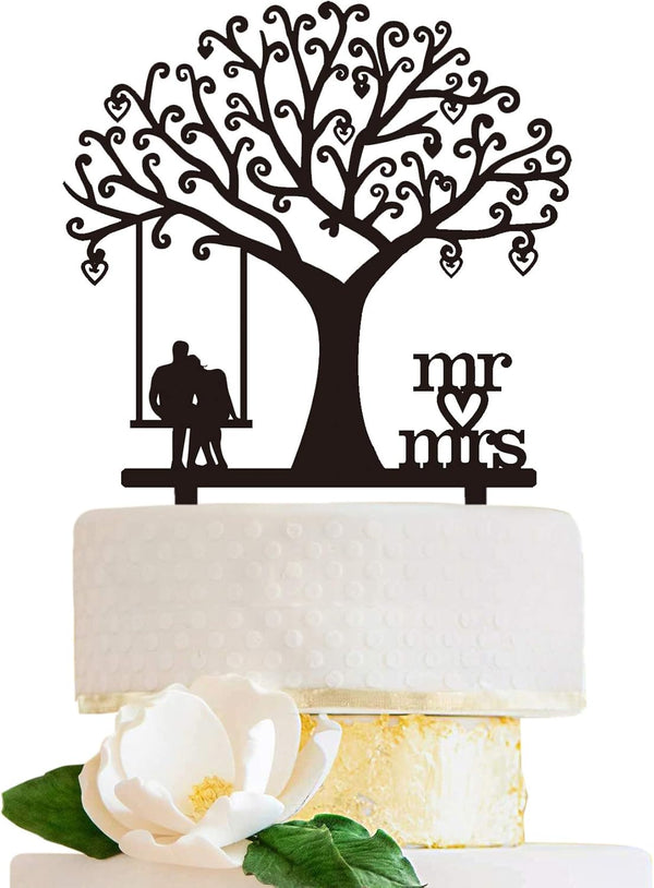 LOVENJOY Romantic Wedding Cake Topper, Gift-boxed