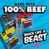 Pack 100% 9 Count Jack Link's x MrBeast Beef Jerky and Sticks Variety - Original, Peppered & Teriyaki - Ready to Eat