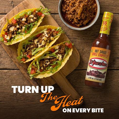 5 oz, Pack 1 El Yucateco Chile Chipotle Hot Sauce, Authentic Mexican Chili Sauce, Bold Flavor, fl