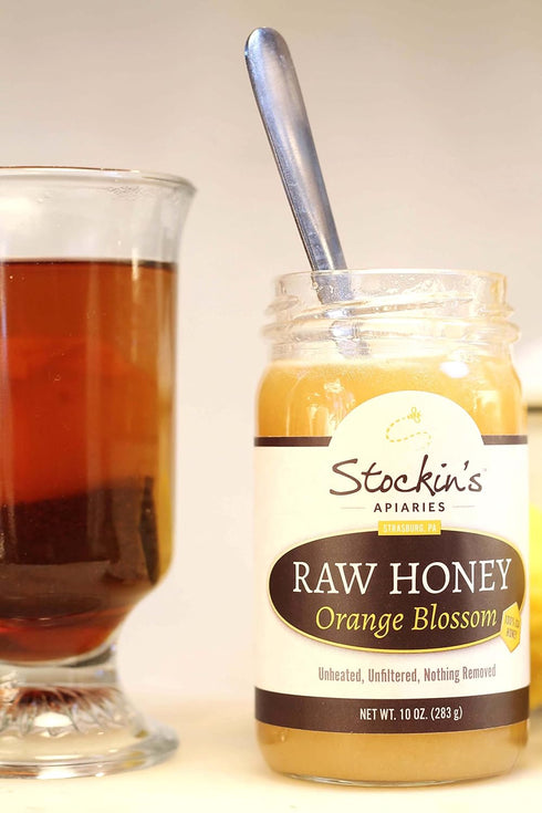 Stockin's Apiaries 35.2 Oz. Raw Orange Blossom Honey, Unheated, Unfiltered, & Nutritious