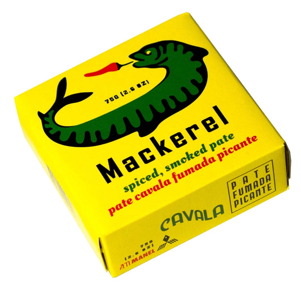 Ati Manel Portuguese Smoked Spiced Mackerel Pate | B Vitamins, Omega-3 | Tinned Seafood