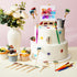 Taiyin 34 Pcs Art Cake Decorations, Cupcake Toppers, Artist Themed Cake Decor for Kids Birthday Party Supplies