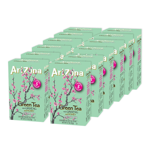 AriZona Green Tea with Ginseng and Honey - On-the-Go Powdered Drink Mix,