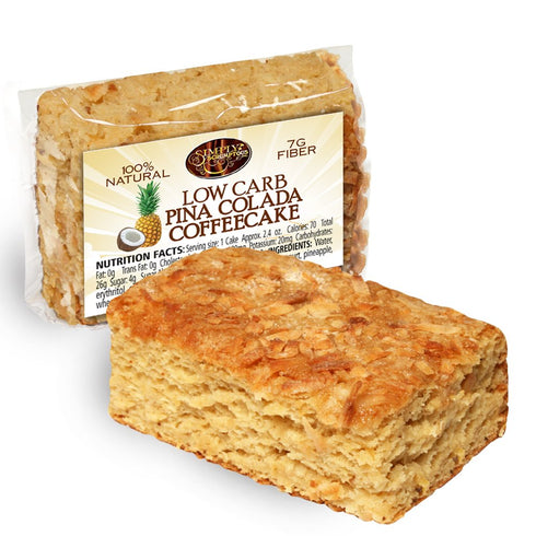 Simply Scrumptous Low Carb Fat Free Pina Colada Coffee Cake