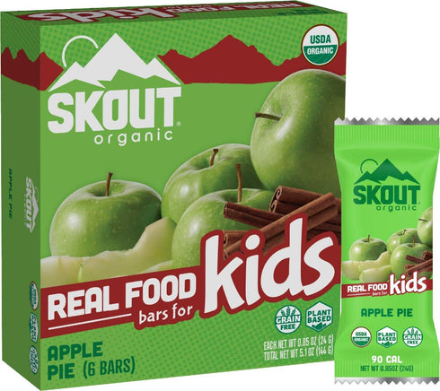 SKOUT Organic Apple Pie Kids Bars, 5.1 OZ